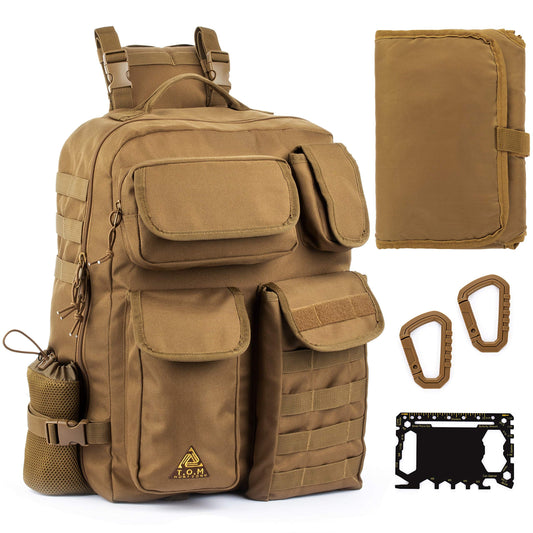 Mochila de Pañales para Hombre con Cambiador Impermeable, Bolsas Aisladas para Botellas