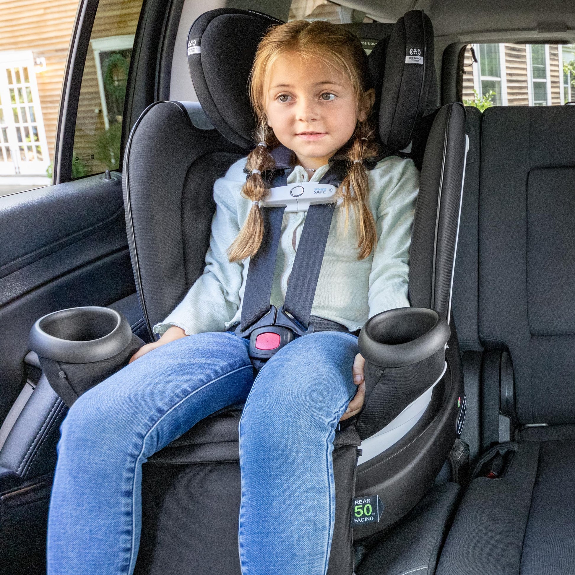 Gold Revolve360 Extend All-in-One Rotational Car Seat with SensorSafe (Onyx Black)