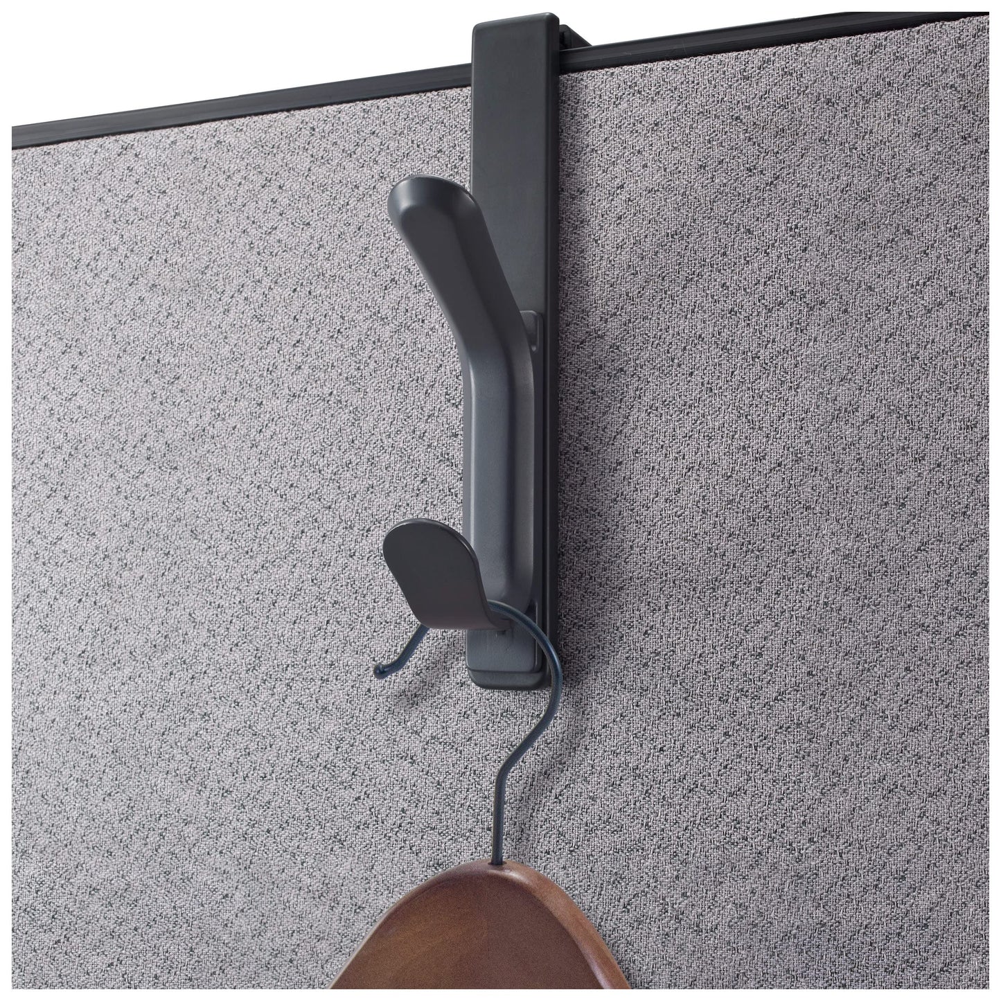 Ganchos Dobles para Panel Officemate 22005, Charcoal