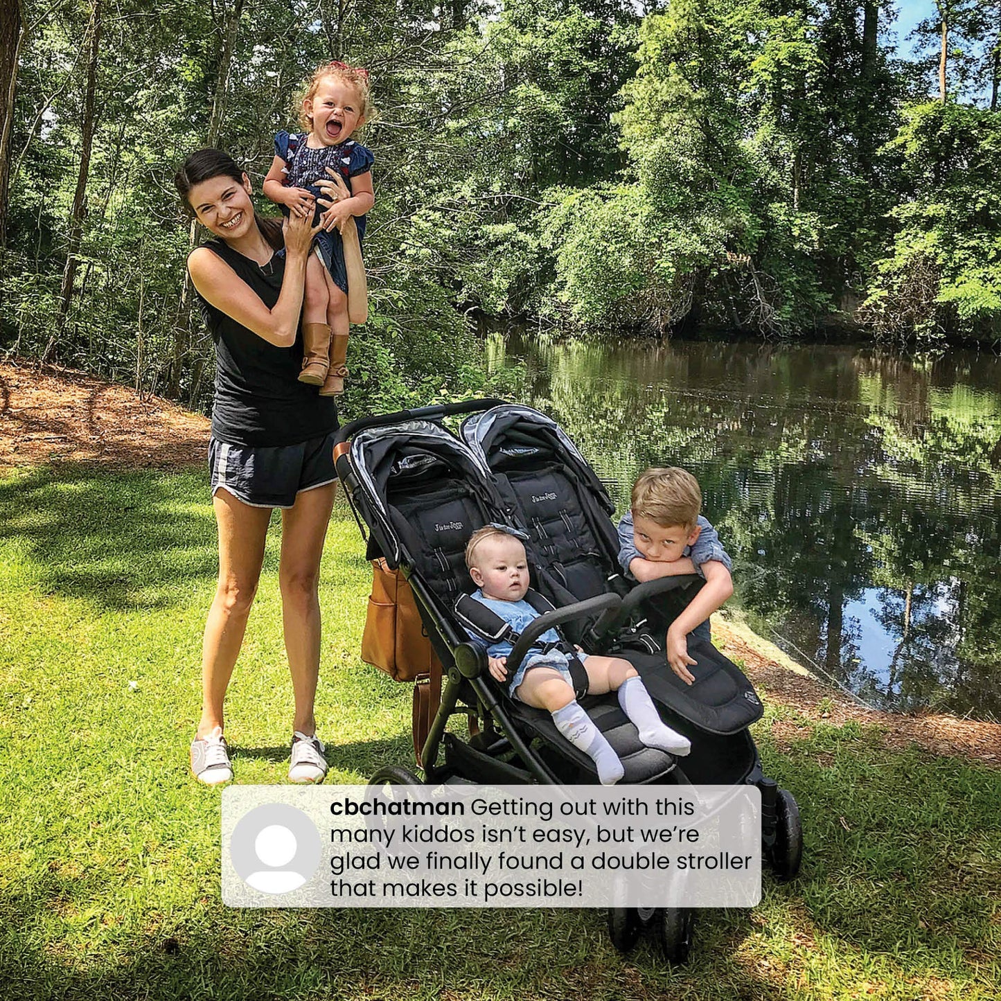 Jeep Destination - carriola doble ultraligero lateral x lateral, medianoche
