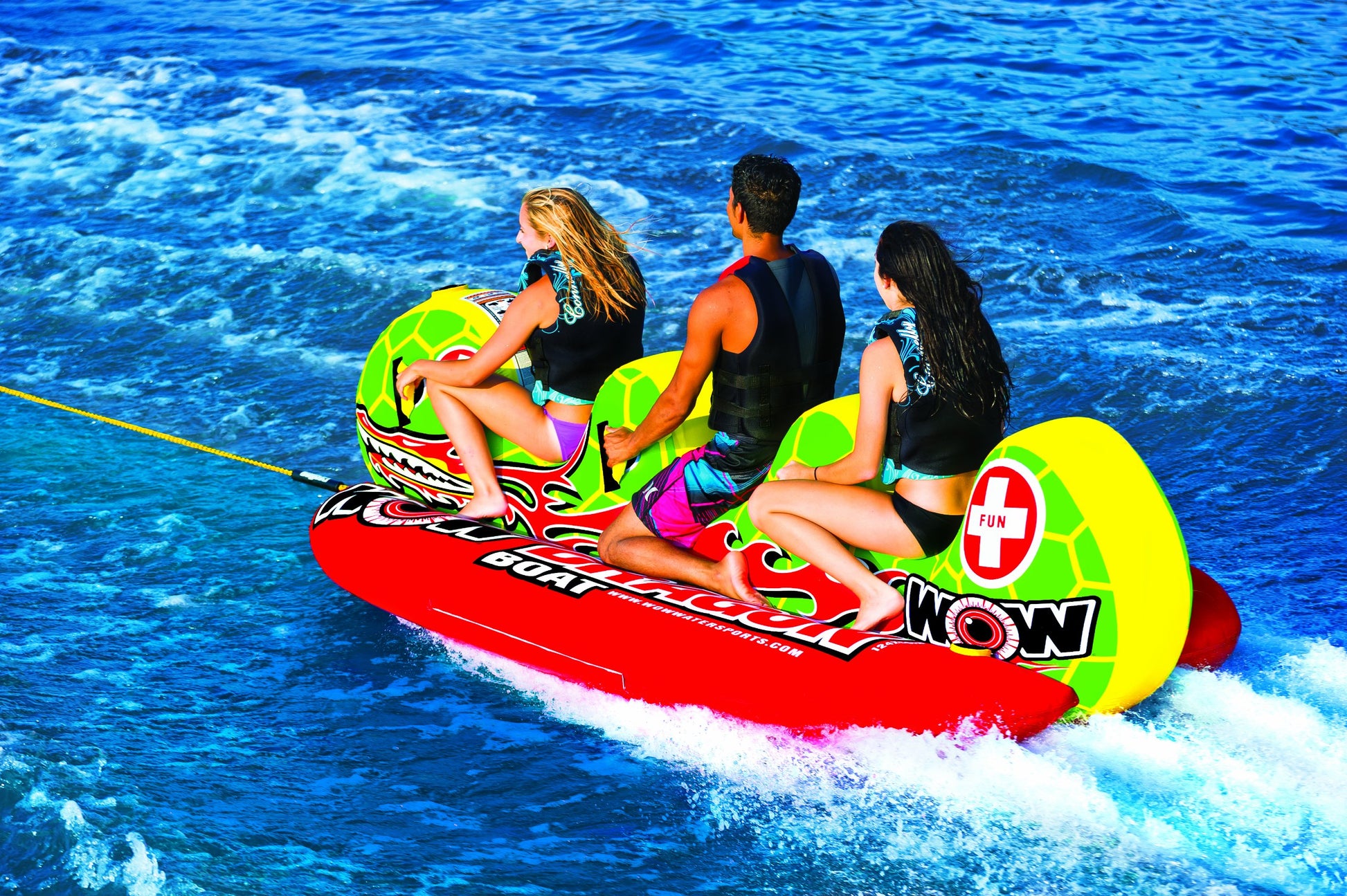 Bote Inflable Wow World of Watersports Dragon 3 Personas Remolque