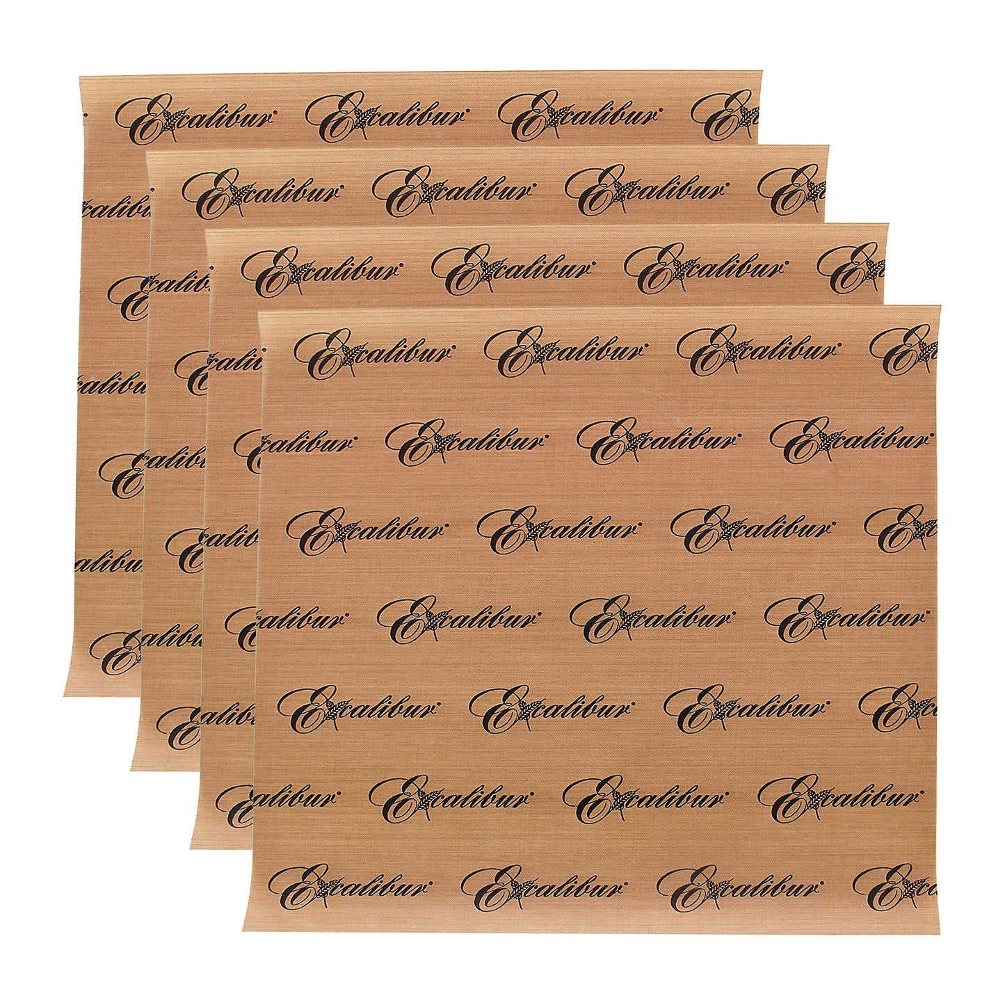 Hojas de Secado Antiadherentes Excalibur ParaFlexx Café Reutilizables para Deshidratadores de Alimentos, 11 Pulgadas, Juego de 4