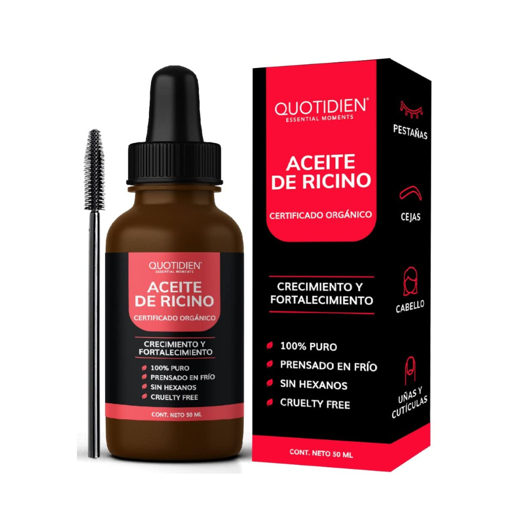 Aceite Orgánico Natural para Pestañas y Cejas: Estimula el Crecimiento del Pelo